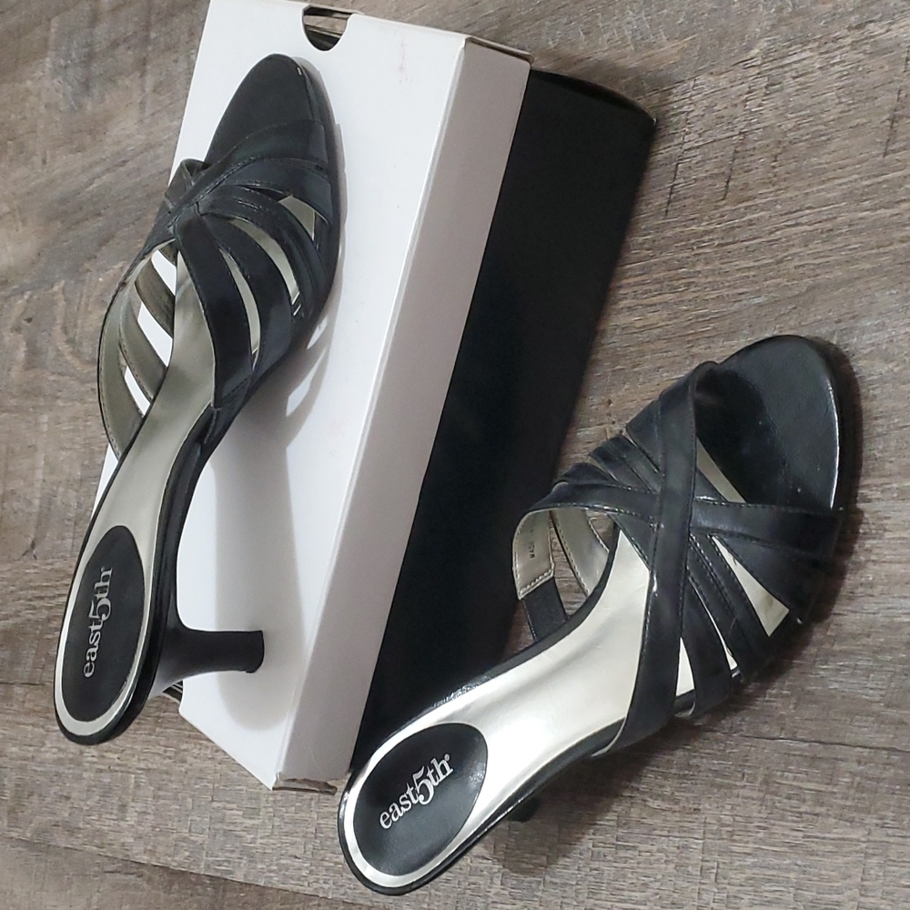 East 5th Black Heels